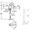 GROHE - Pack mitigeur mécanique bain douche Start Quickfix + Douchette 1 jet Vitalio Get Stick et flexible - vignette