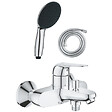 GROHE - Pack mitigeur mécanique bain douche Swift + Douchette 2 jets Vitalio Start 110 + Flexible - vignette
