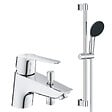GROHE - Pack mitigeur bain douche monotrou Start 2021 Quickfix + Ensemble de douche 2 jets Vitalio Start 110 chromé - vignette