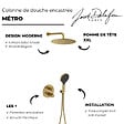 JACOB DELAFON - Colonne de douche encastrée thermostatique Metro laiton brossé - vignette
