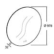 JACOB DELAFON - Miroir LED rond 2 trous + mitigeur lavabo encastré Grands Boulevards Laiton brossé + corps encastré - vignette