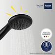 GROHE - Pack douchette 2 jets Vitalio Start 110 + Flexible de douche VitalioFlex Trend 1750 mm et support noir mat - vignette