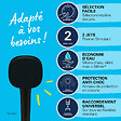 GROHE - Pack douchette 2 jets Vitalio Comfort 110 noir mat + Flexible de douche VitalioFlex Trend 1750 mm et support noir mat - vignette