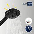 GROHE - Pack douchette 2 jets Vitalio Comfort 110 noir mat + Flexible de douche VitalioFlex Trend 1750 mm et support noir mat - vignette