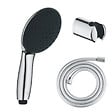 GROHE - Pack douchette 2 jets Vitalio Start 110 + Flexible de douche VitalioFlex Comfort 1750 et support - vignette