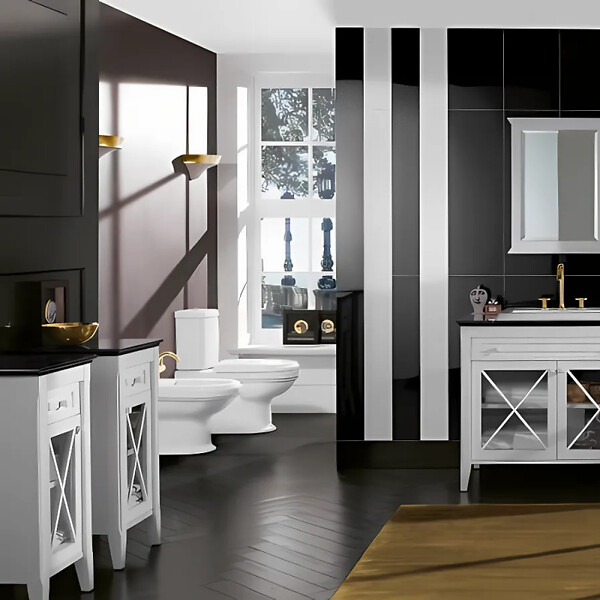 VILLEROY ET BOCH - WC à poser  Hommage + abattant - large
