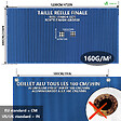 VOUNOT - Bache piscine rectangulaire double couche en Polyethylene 160 gr/m2 avec filet ecoulement 6x12m Bleue - vignette