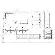 DISTRIBAIN - Meuble de salle de bain BELLISSIMO Gris Anthracite - vignette