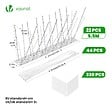 VOUNOT - Pic Anti-Pigeon en Acier Inoxydable 5.5M Pack de 22 modules - vignette