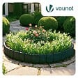 VOUNOT - Bordure de jardin plastique PP imitation pierre 20m gris - vignette