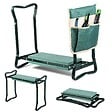 VOUNOT - Agenouilloir tabouret de jardin 2 en 1 avec pochette de rangement EVA vert - vignette