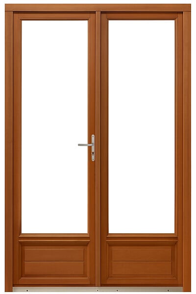 GD MENUISERIES - Porte Fenetre Bois 2 Vantaux H225 x L120 cm Côte Tableau - large