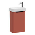 VITRA - Meuble lave mains VitrA Sento Round terracotta avec plan vasque céramique 45 cm - vignette