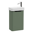 VITRA - Meuble lave mains VitrA Sento Round vert avec plan vasque céramique 45 cm - vignette