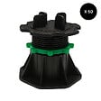 MCCOVER - Lot de 50 plots réglables 50 à 80 mm dalle et carrelage Noir, Unités - 50 pièces - vignette
