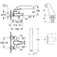 GROHE - Pack mitigeur mécanique Swift avec colonnettes + Douchette 1 jet Vitalio Get Stick + Flexible 1750 mm - vignette