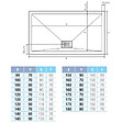 KINEDO - Receveur de douche Kinesurf biotec rectangle Blanc 150 x 90 x 4 bonde centre longueur - vignette