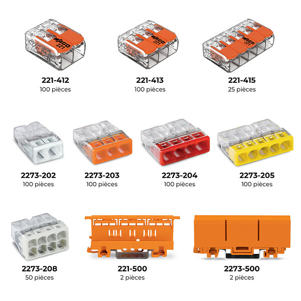 WAGO - L-BOXX® 352 bornes & accessoires panachés Série 221 et 2273 - WAGO - 887-926 - large