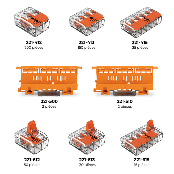 WAGO - L-BOXX® 474 bornes & accessoires panachés Série 221 4 & 6mm2 - WAGO - 887-931 - large