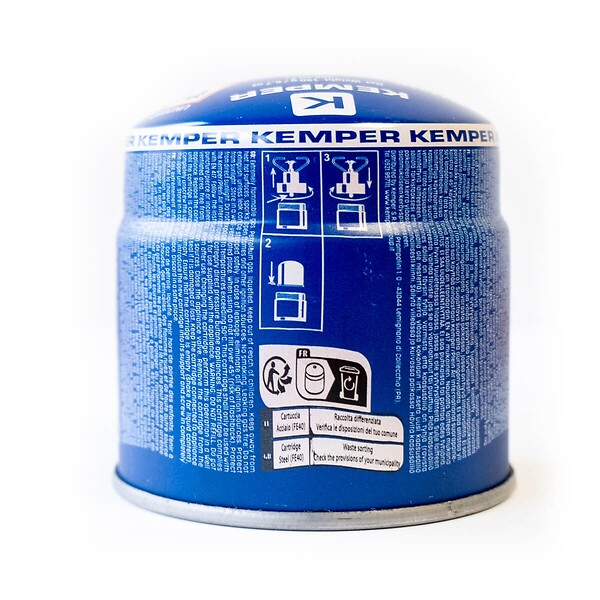 KEMPER - Pack de 8 Cartouches de gaz 190g Perçable Butane pour Réchaud Gaz KEMPER - large