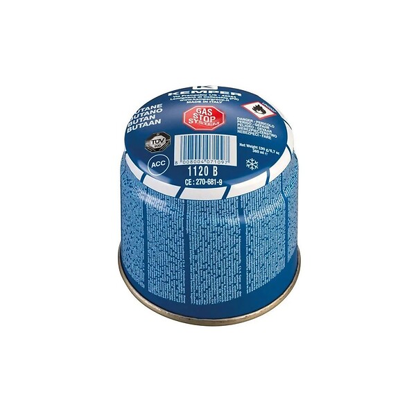 KEMPER - Pack de 8 Cartouches de gaz 190g Perçable Butane pour Réchaud Gaz KEMPER - large