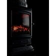 UNIVERSAL - Poêle à gaz 3,4KW NOIR Fonte Véritable Effet feu de bois + Tuyau gaz + Détendeur butane Provence UNIVERSAL - vignette