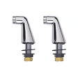 GROHE - Pack mitigeur thermostatique Trend avec colonnettes + Douchette 1 jet Vitalio Get Stick + Flexible 1750 mm - vignette
