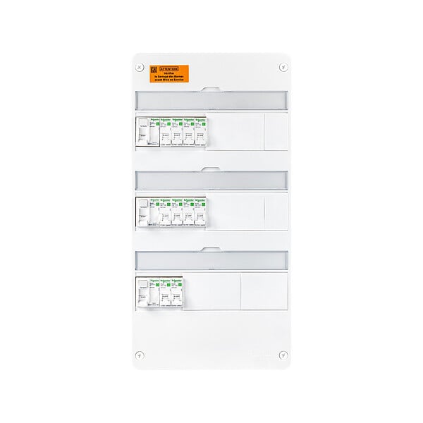 SCHNEIDER ELECTRIC - Tableau électrique précâblé Resi9 Blanc 2 rangées 13 modules - large