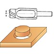 LEMAN - Mèches à bouchonner WS queue de 13 mm, coffret de 5 pièces - vignette