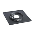 TEN - Plaque de propreté TEN 300x300mm pour poêle à granulés D80mm noir - vignette