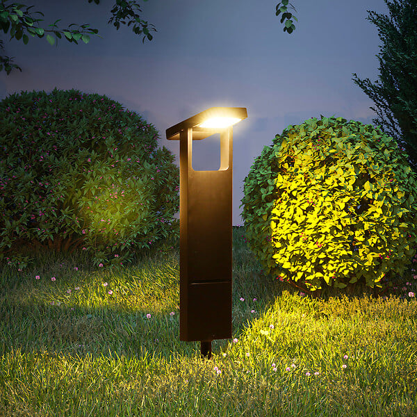 LUMISKY - 2 Potelets solaires orientables BRITY H49cm 200LM - large