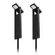 LUMISKY - 2 Potelets solaires orientables BRITY H49cm 200LM - vignette