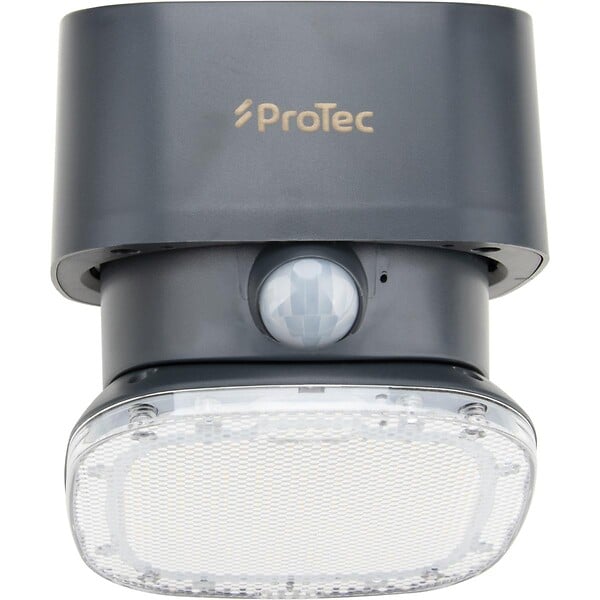 PROTEC - Applique murale solaire LED + détecteur mouvement IP54 Gris - Protec - large
