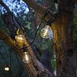LUMISKY - Guirlande solaire PARTY CLEAR HYBRID 10 ampoules 7.5M - vignette
