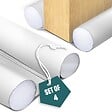 VOUNOT - Lot de 4 Boudins de Porte Isolants coupe froid Découpables 96cm Blanc - vignette
