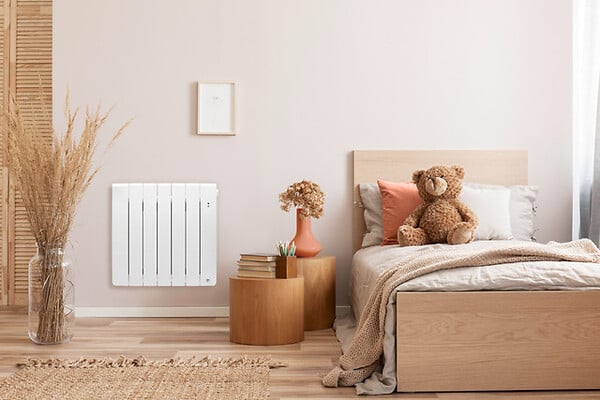 THERMOR - Radiateur à inertie connecté Bilbao 4 Thermor - Horizontal - 2000W - Gris ardoise - large