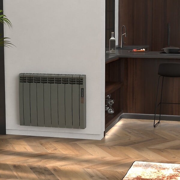 ROINTE - Radiateur connecté EOINIQ 12 éléments 1800W Tarpaulin Grey - ROINTE - ERFG1800RAD2 - large