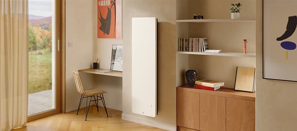 THERMOR - Radiateur chaleur douce connecté Equateur 5 Vertical 1000W Ardoise - THERMOR - 428407 - large