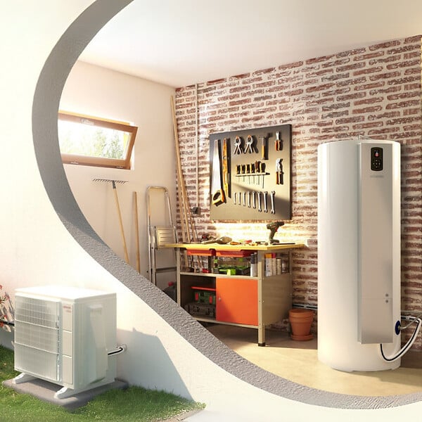 ATLANTIC - Ensemble chauffe-eau thermodynamique Calypso Split 270L Vertical Stable - ATLANTIC - ATLPACKSPLITCA270 - large