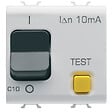 GEWISS - Disjoncteur différentiel 1P+N 10 A - 10 mA - 230 V - 3 kA - ChoruSmart 2 modules Blanc - GEWISS - GW10485 - vignette