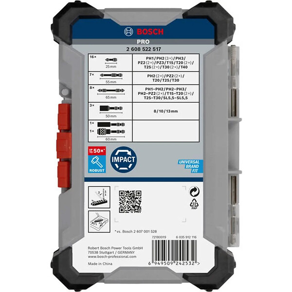 BOSCH - Coffret d’embouts de vissage PRO Impact Bosch Pro - 2608522517 - large