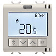GEWISS - Thermostat connecté ChoruSmart Beige satiné mesure temp/humidité Zigbee - GEWISS - GW13709 - vignette