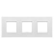 GEWISS - Plaque LUX 6 modules horizontale en métal blanc satiné compatible ChoruSmart - GEWISS - GW16226XW - vignette