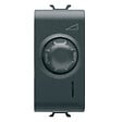 GEWISS - Variateur électronique rotatif ChoruSmart Noir satiné 1 module - GEWISS - GW12575 - vignette