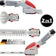 IKRA - Cisaille à gazon et Taille buisson Télescopique sans fil à batterie 12V Inclus 2 lames 10cm et 20cm Chargeur 12V IKRA - vignette