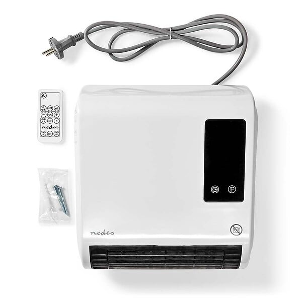 NEDIS - Chauffage soufflant éléctrique 2000W avec Télécommande Programmable Salle de bain Chauffe jusqu'à 20 m² NEDIS - large