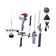 IKRA - Outils de Jardin Multifonction Thermique 4en1 Taille haie + Élagueuse + Débroussailleuse (lame et bobine) Harnais Confort IKRA - vignette
