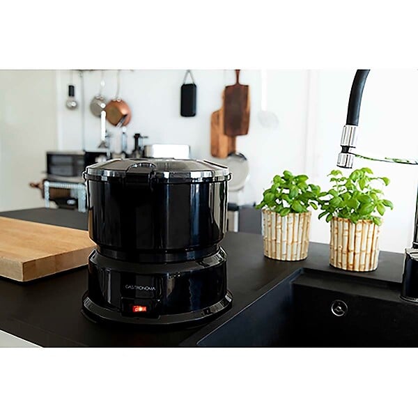GASTRONOMA - Eplucheuse à Pommes de Terre Électrique 85W avec Essoreuse à Salade - Robot Eplucheur automatique Noir Gastronoma - large