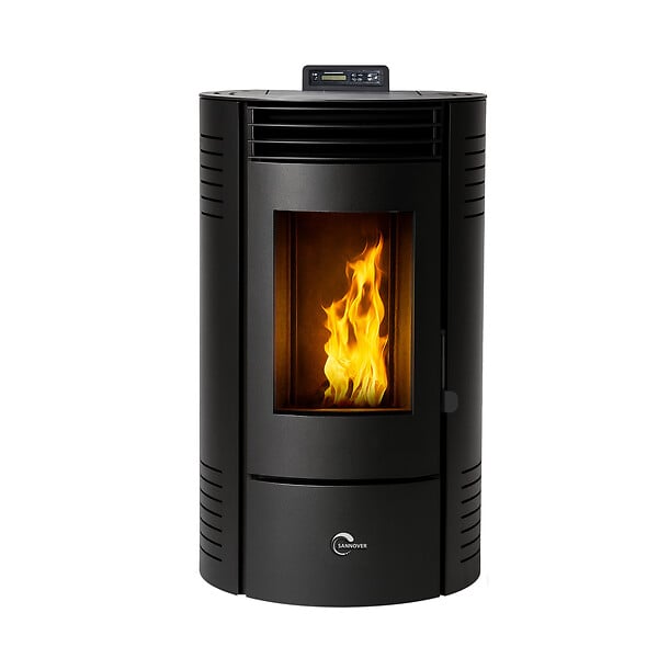 SANNOVER - Poêle à granulés étanche Azora 11,6 kW Noir Sannover - large