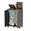 ARTPLAST - Abri Poubelles 2 Sacs Anthracite - Armoire Cache Poubelle de Tri Sélectif 68 x 37 x 90 cm Terrasse, Restaurant Art Plast - vignette